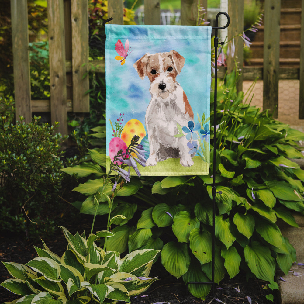 Wire Hair Jack Russell Easter Garden Flag Mailbox Decorative Yard Banner Outside Patio Artwork for Flower Beds, Garden Size, Multicolor