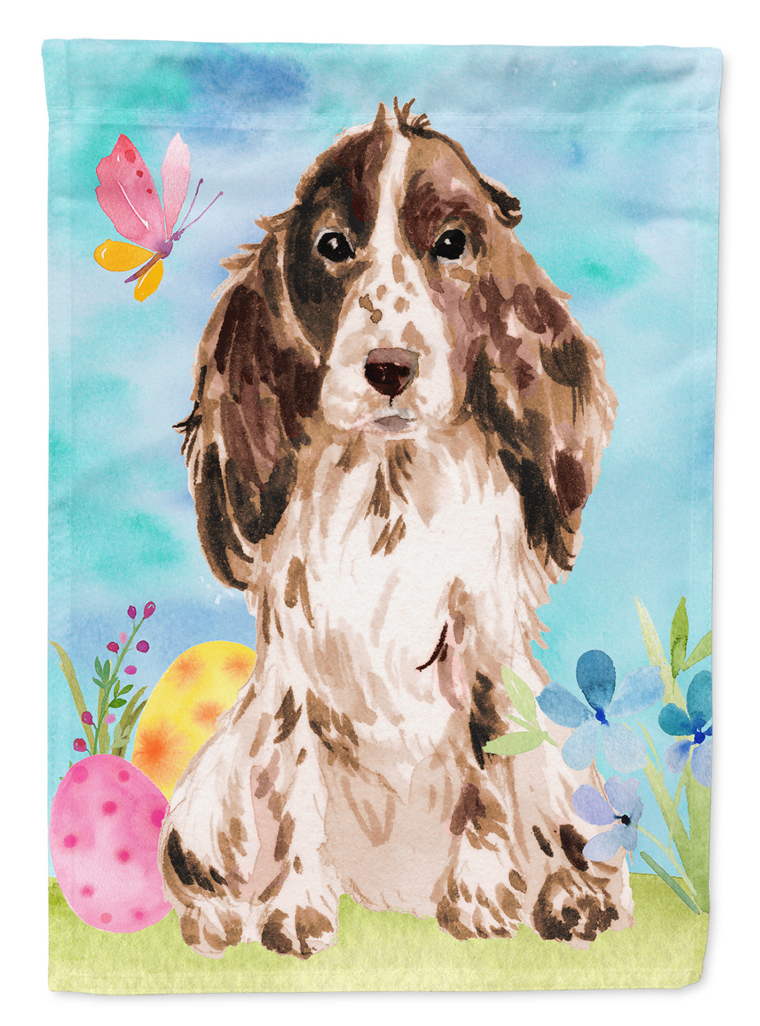 Brown Parti Easter Garden Flag Mailbox Decorative Yard Banner Outside Patio Artwork for Flower Beds, Garden Size, Multicolor