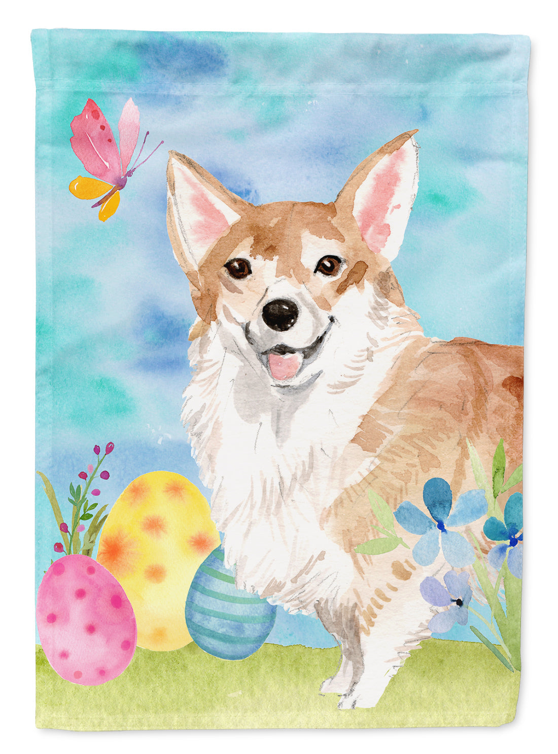 Corgi Easter Garden Flag Mailbox Decorative Yard Banner Outside Patio Artwork for Flower Beds, Garden Size, Multicolor