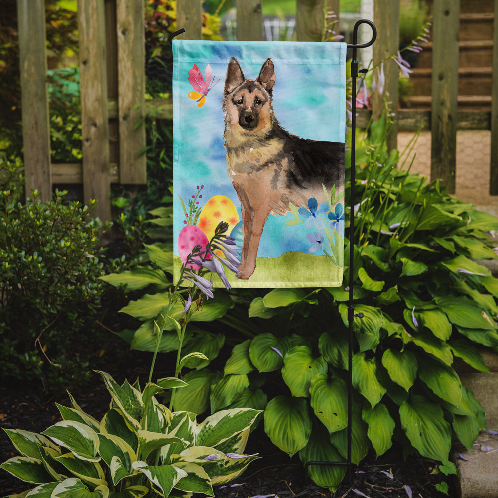 German Shepherd Easter Garden Flag Mailbox Decorative Yard Banner Outside Patio Artwork for Flower Beds, Garden Size, Multicolor