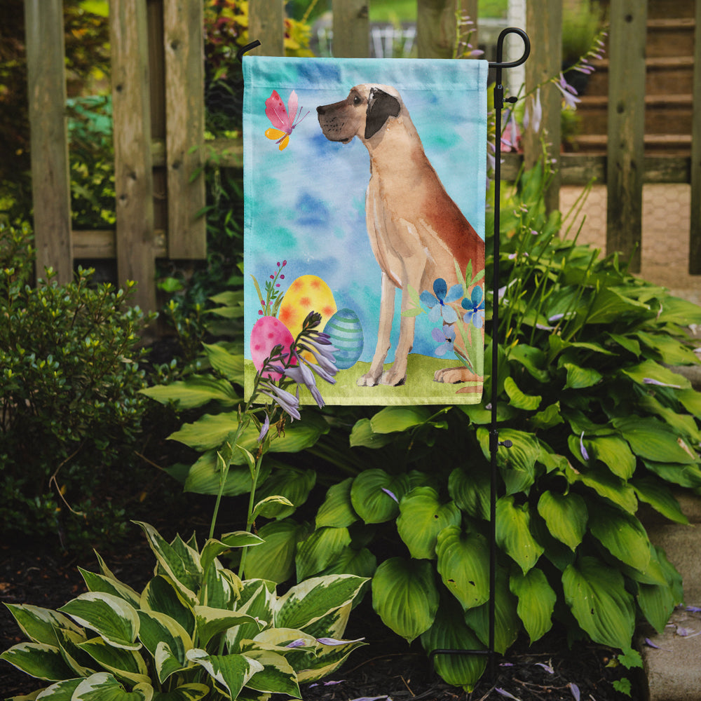 Fawn Natural Great Dane Easter Garden Flag Mailbox Decorative Yard Banner Outside Patio Artwork for Flower Beds, Garden Size, Multicolor
