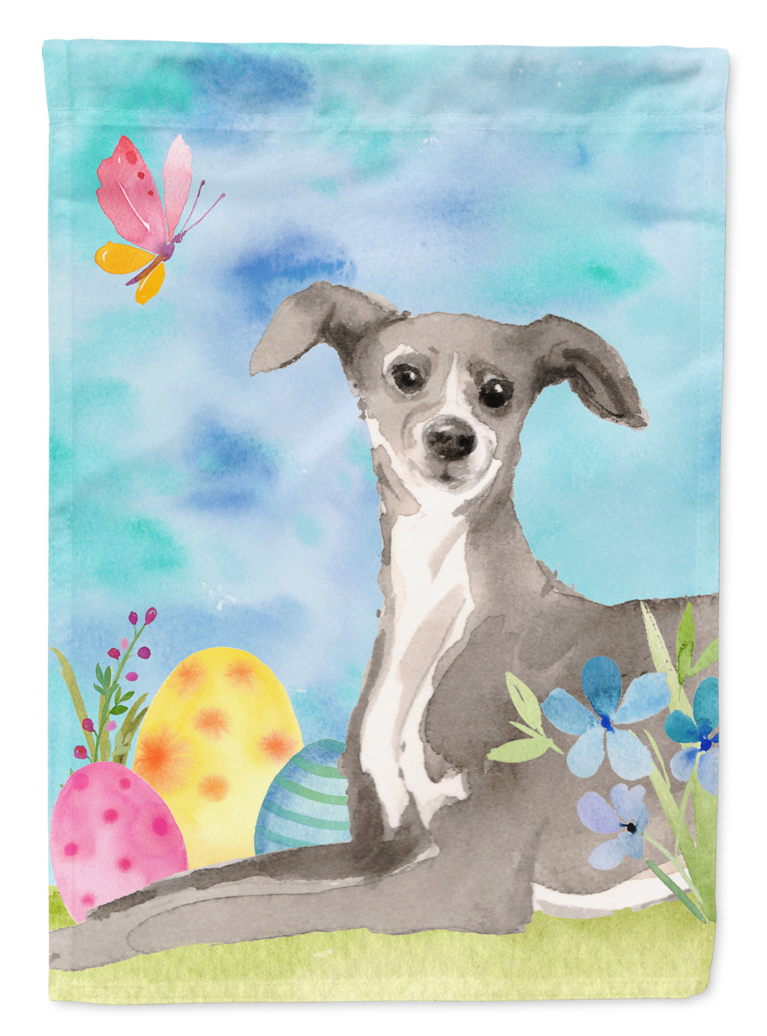 Italian Greyhound Easter Garden Flag Mailbox Decorative Yard Banner Outside Patio Artwork for Flower Beds, Garden Size, Multicolor