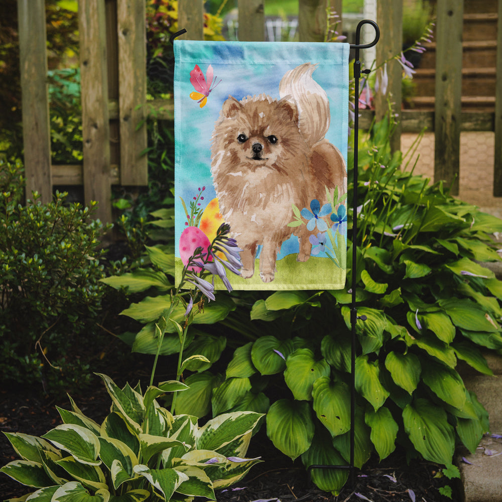 Pomeranian Easter Garden Flag Mailbox Decorative Yard Banner Outside Patio Artwork for Flower Beds, Garden Size, Multicolor