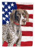 German Shorthaired Pointer Patriotic Garden Flag Mailbox Decorative Yard Banner Outside Patio Artwork for Flower Beds, Garden Size, Multicolor