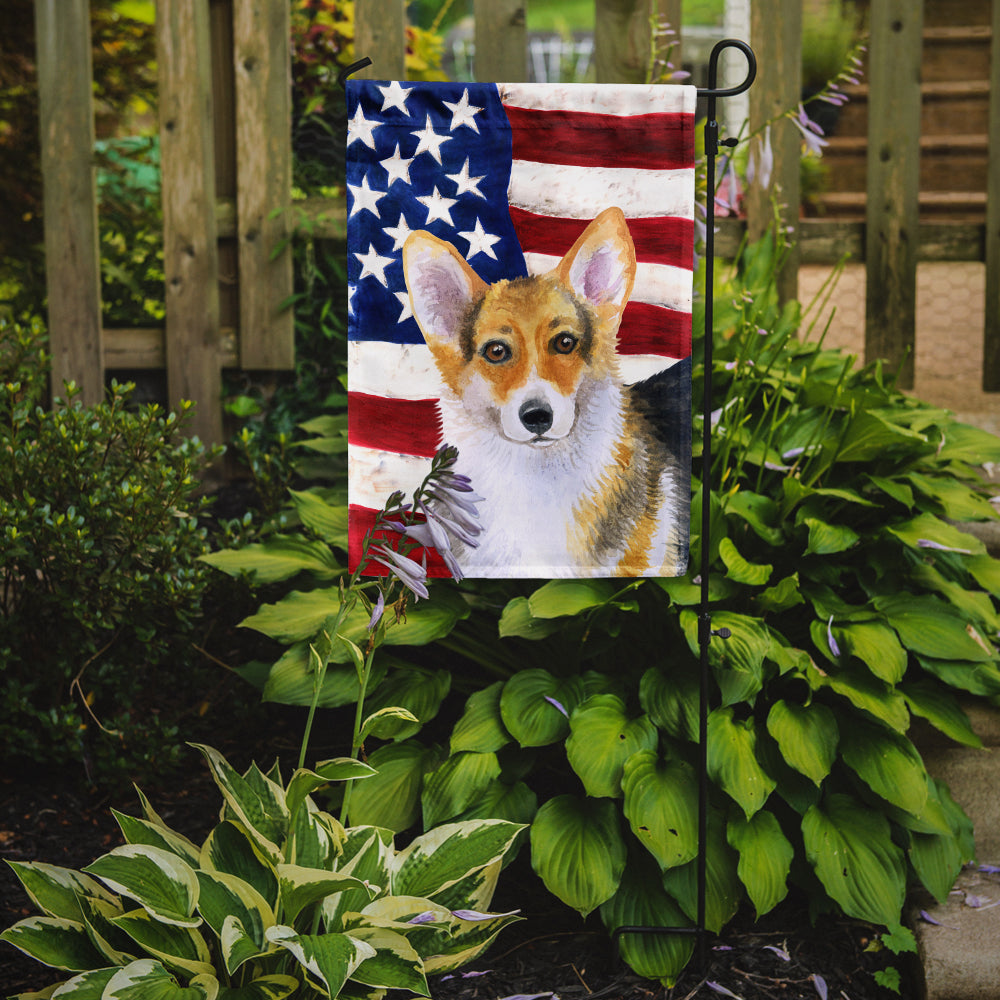 Pembroke Corgi Patriotic Garden Flag Mailbox Decorative Yard Banner Outside Patio Artwork for Flower Beds, Garden Size, Multicolor