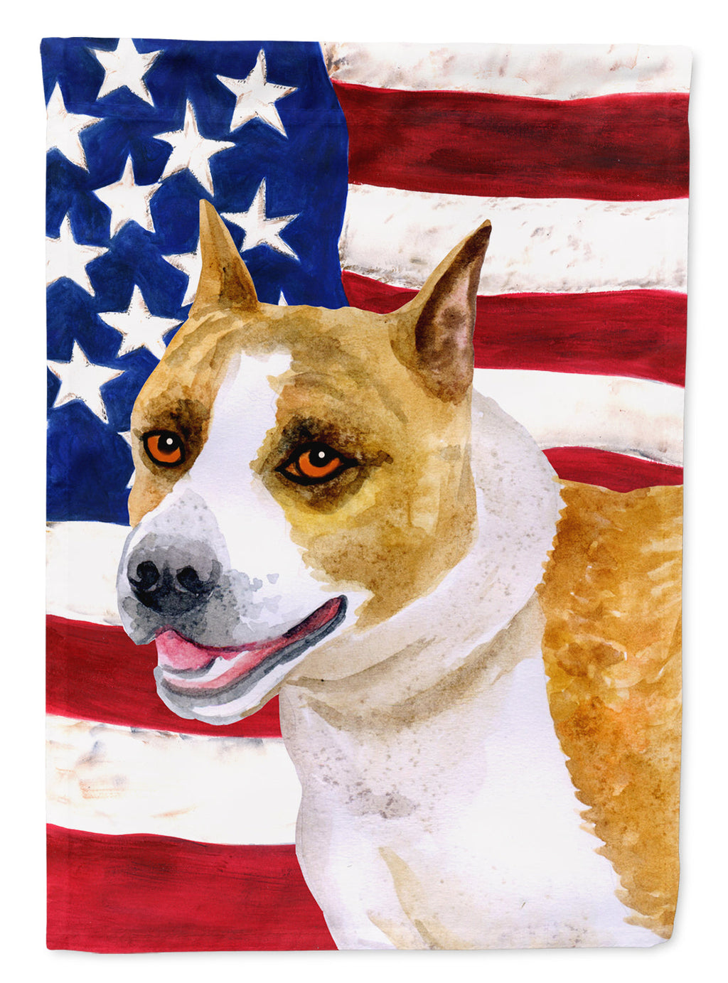 American Staffordshire Patriotic Garden Flag Mailbox Decorative Yard Banner Outside Patio Artwork for Flower Beds, Garden Size, Multicolor