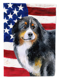 Bernese Mountain Dog Patriotic Garden Flag Mailbox Decorative Yard Banner Outside Patio Artwork for Flower Beds, Garden Size, Multicolor