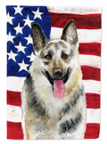 East-European Shepherd Patriotic Garden Flag Mailbox Decorative Yard Banner Outside Patio Artwork for Flower Beds, Garden Size, Multicolor