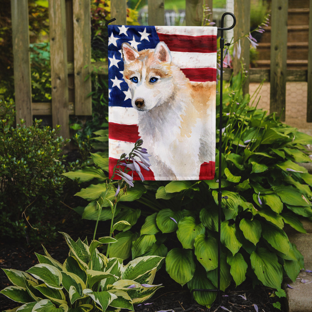 Siberian Husky Patriotic Garden Flag Mailbox Decorative Yard Banner Outside Patio Artwork for Flower Beds, Garden Size, Multicolor