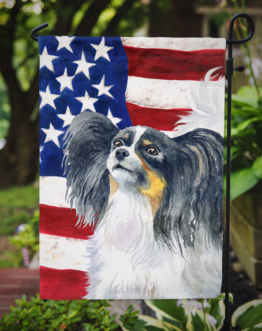 Papillon Patriotic Garden Flag Mailbox Decorative Yard Banner Outside Patio Artwork for Flower Beds, Garden Size, Multicolor