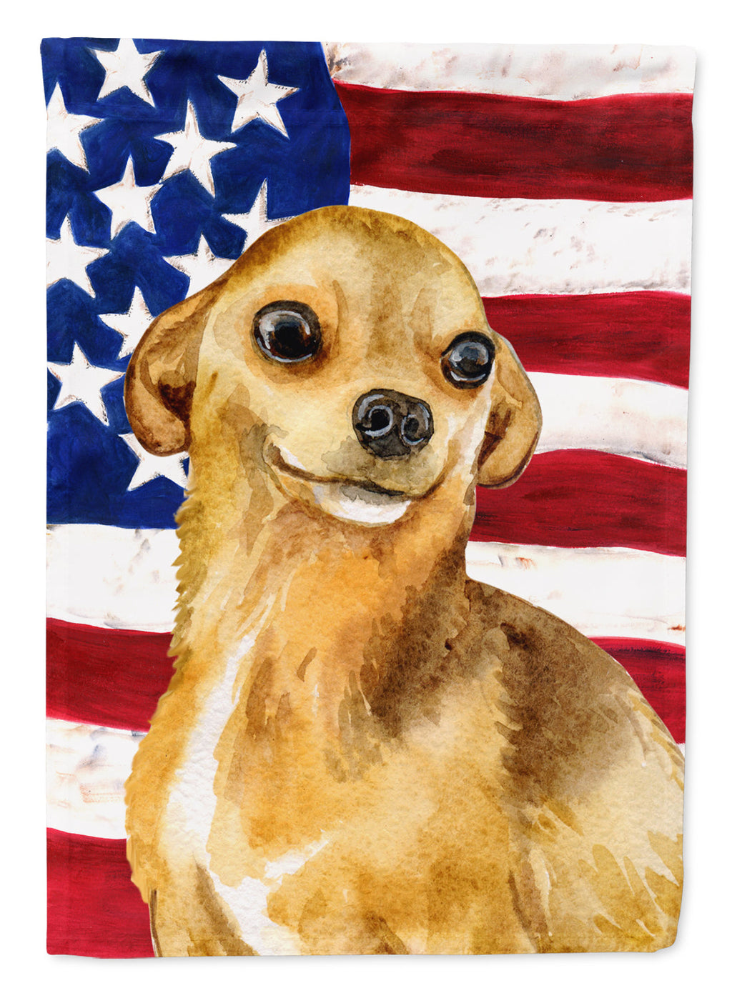Chihuahua Patriotic Garden Flag Mailbox Decorative Yard Banner Outside Patio Artwork for Flower Beds, Garden Size, Multicolor