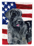 Giant Schnauzer Patriotic Garden Flag Mailbox Decorative Yard Banner Outside Patio Artwork for Flower Beds, Garden Size, Multicolor