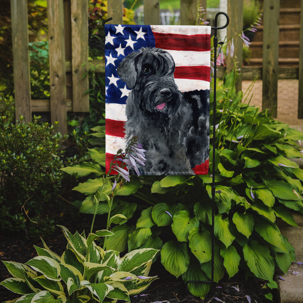 Giant Schnauzer Patriotic Garden Flag Mailbox Decorative Yard Banner Outside Patio Artwork for Flower Beds, Garden Size, Multicolor