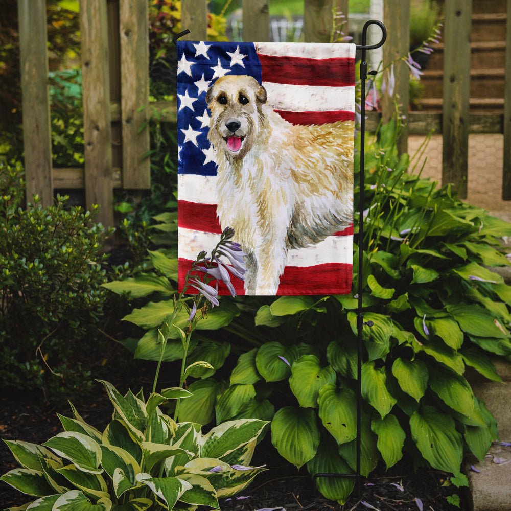 Irish Wolfhound Patriotic Garden Flag Mailbox Decorative Yard Banner Outside Patio Artwork for Flower Beds, Garden Size, Multicolor