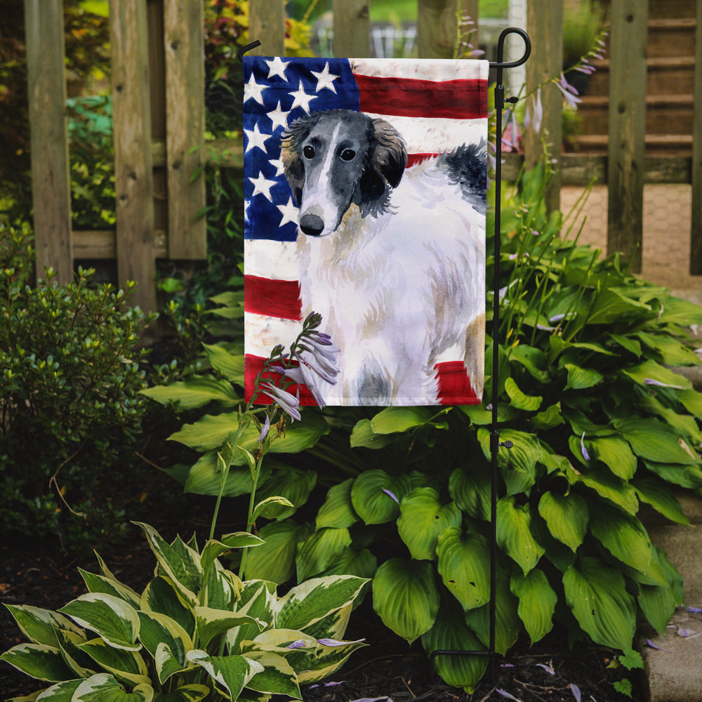 Borzoi Patriotic Garden Flag Mailbox Decorative Yard Banner Outside Patio Artwork for Flower Beds, Garden Size, Multicolor