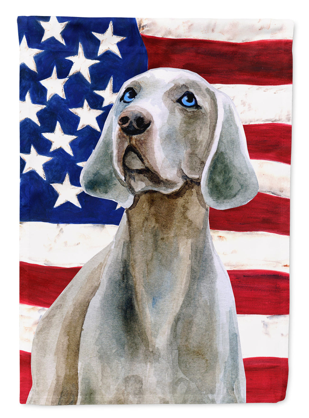 Weimaraner Patriotic Garden Flag Mailbox Decorative Yard Banner Outside Patio Artwork for Flower Beds, Garden Size, Multicolor