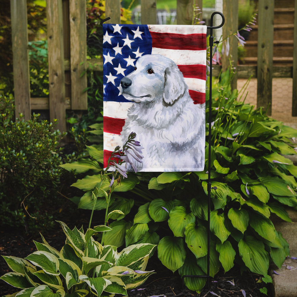 Maremma Sheepdog Patriotic Garden Flag Mailbox Decorative Yard Banner Outside Patio Artwork for Flower Beds, Garden Size, Multicolor