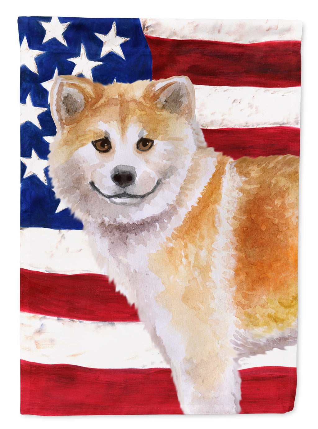 Shiba Inu Patriotic Garden Flag Mailbox Decorative Yard Banner Outside Patio Artwork for Flower Beds, Garden Size, Multicolor