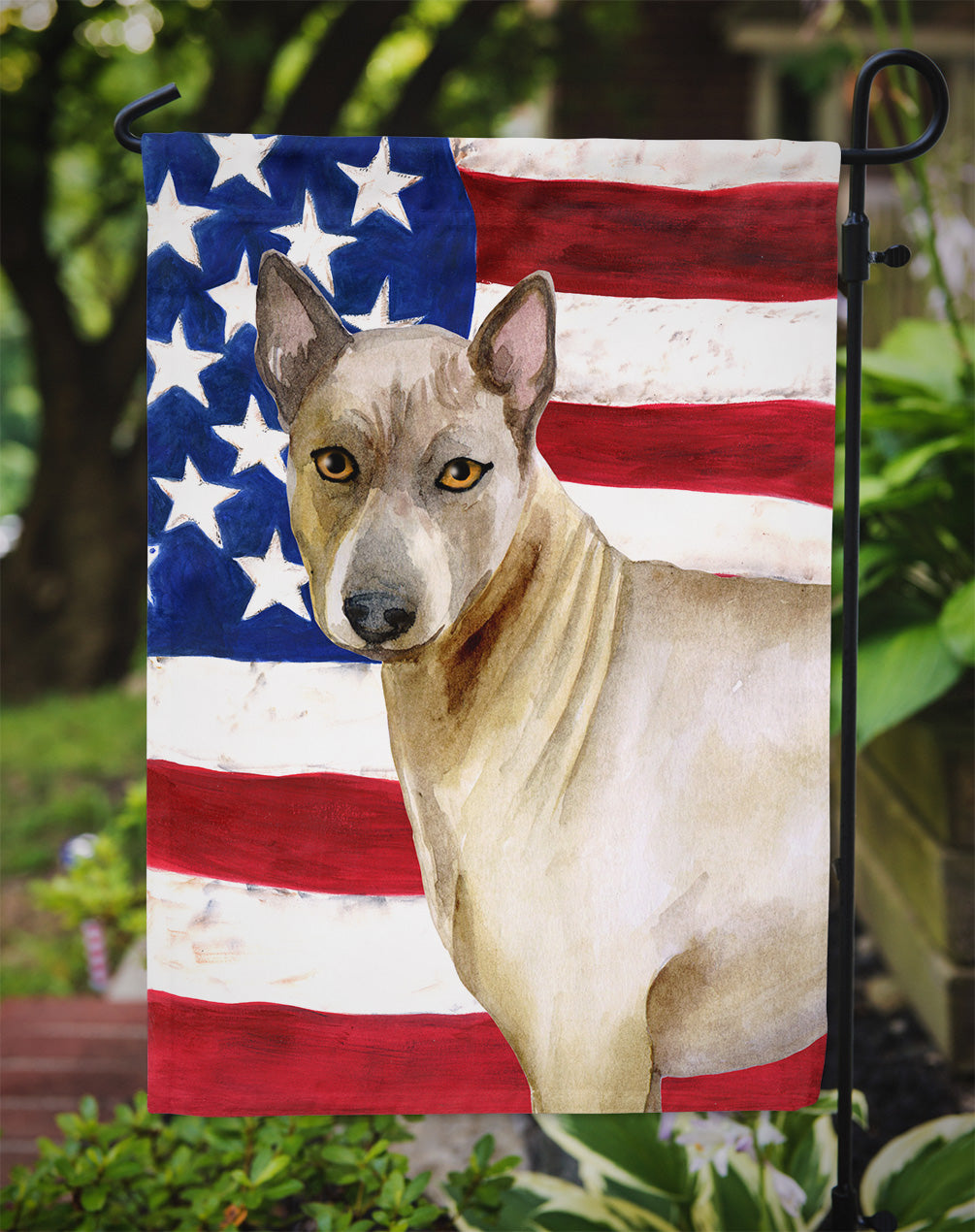 Thai Ridgeback Patriotic Garden Flag Mailbox Decorative Yard Banner Outside Patio Artwork for Flower Beds, Garden Size, Multicolor