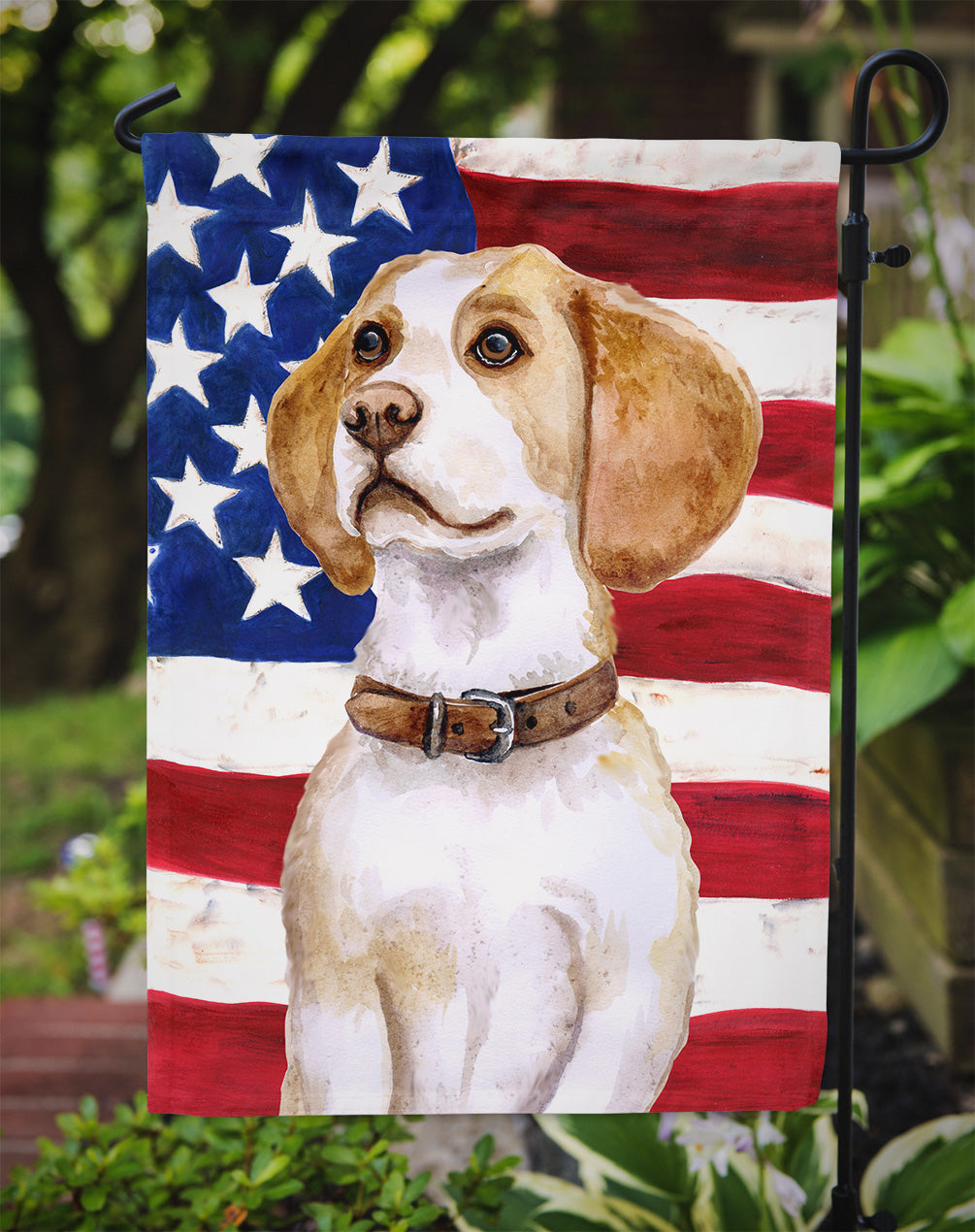 Beagle Patriotic Garden Flag Mailbox Decorative Yard Banner Outside Patio Artwork for Flower Beds, Garden Size, Multicolor