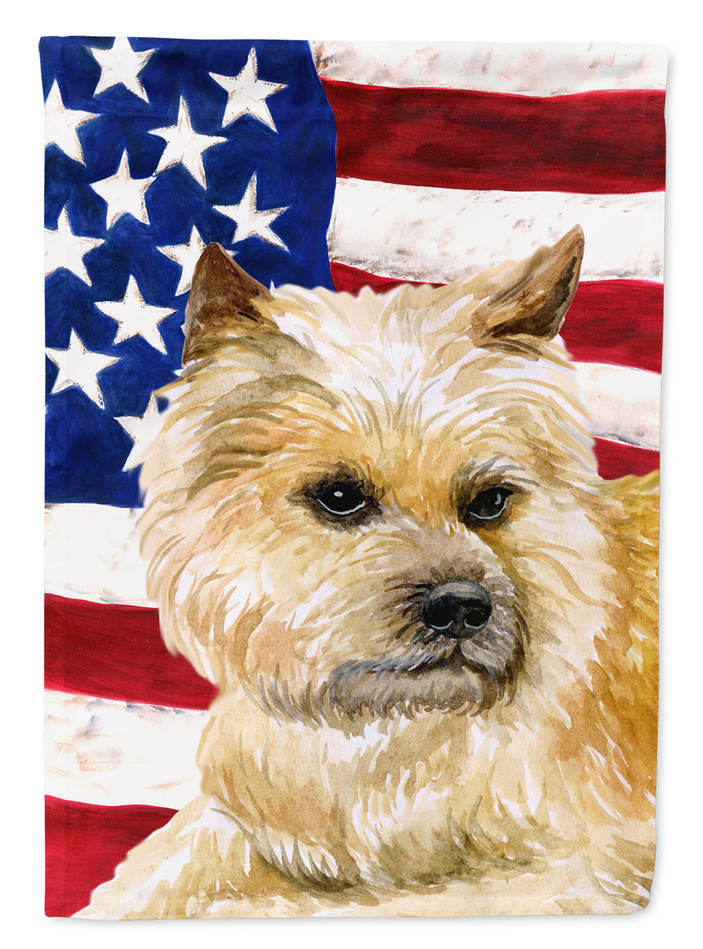 Cairn Terrier Patriotic Garden Flag Mailbox Decorative Yard Banner Outside Patio Artwork for Flower Beds, Garden Size, Multicolor