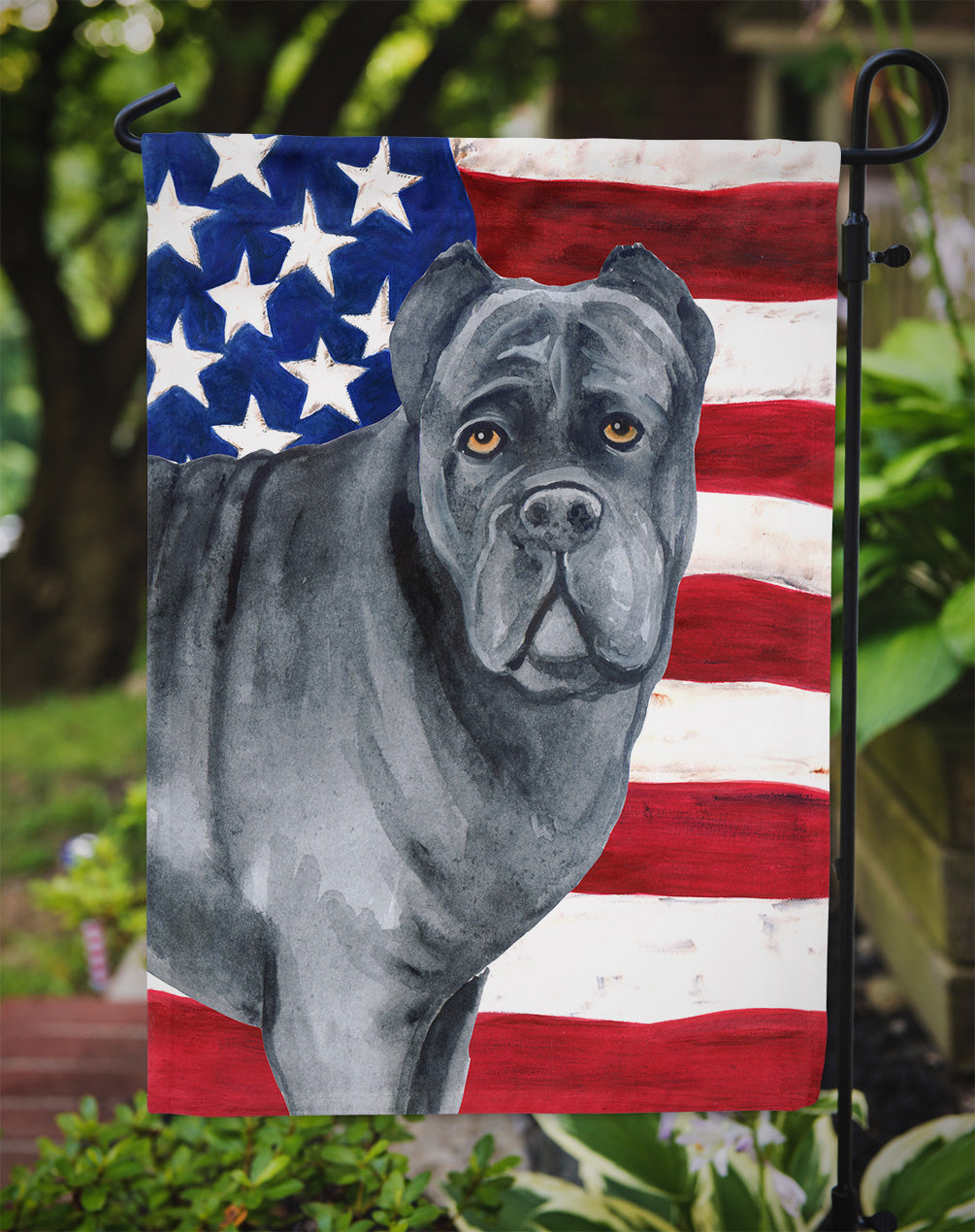 Cane Corso Patriotic Garden Flag Mailbox Decorative Yard Banner Outside Patio Artwork for Flower Beds, Garden Size, Multicolor