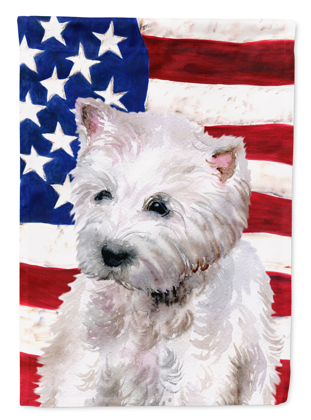 Westie Patriotic Garden Flag Mailbox Decorative Yard Banner Outside Patio Artwork for Flower Beds, Garden Size, Multicolor