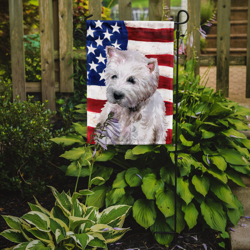 Westie Patriotic Garden Flag Mailbox Decorative Yard Banner Outside Patio Artwork for Flower Beds, Garden Size, Multicolor