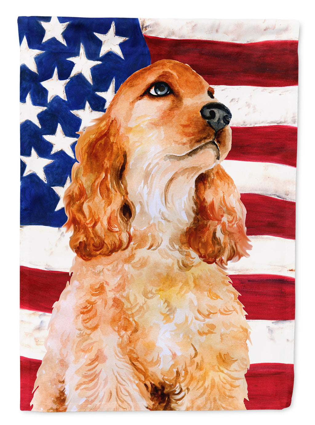 Cocker Spaniel Patriotic Garden Flag Mailbox Decorative Yard Banner Outside Patio Artwork for Flower Beds, Garden Size, Multicolor
