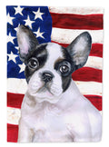 French Bulldog Black White Patriotic Garden Flag Mailbox Decorative Yard Banner Outside Patio Artwork for Flower Beds, Garden Size, Multicolor