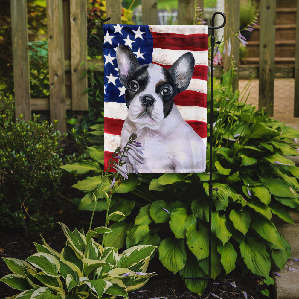 French Bulldog Black White Patriotic Garden Flag Mailbox Decorative Yard Banner Outside Patio Artwork for Flower Beds, Garden Size, Multicolor
