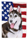 Siberian Husky #2 Patriotic Garden Flag Mailbox Decorative Yard Banner Outside Patio Artwork for Flower Beds, Garden Size, Multicolor