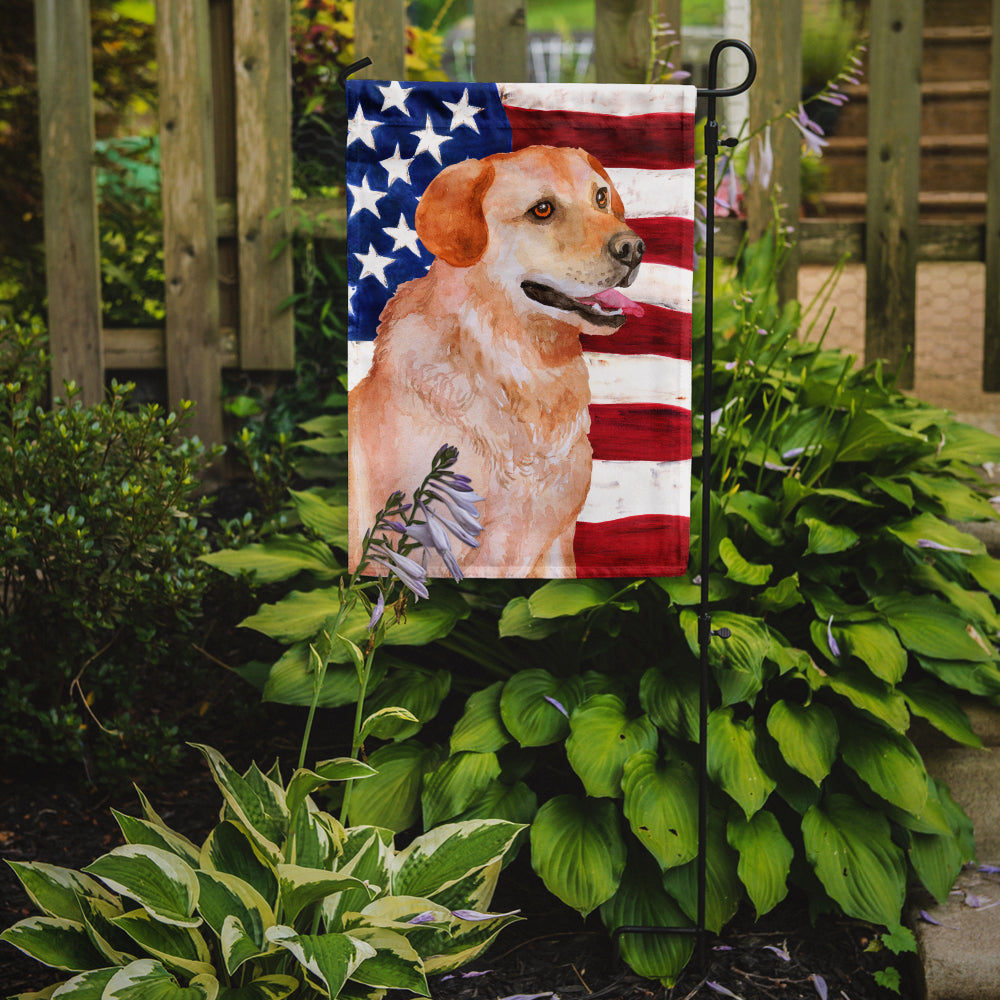 Labrador Retriever Patriotic Garden Flag Mailbox Decorative Yard Banner Outside Patio Artwork for Flower Beds, Garden Size, Multicolor