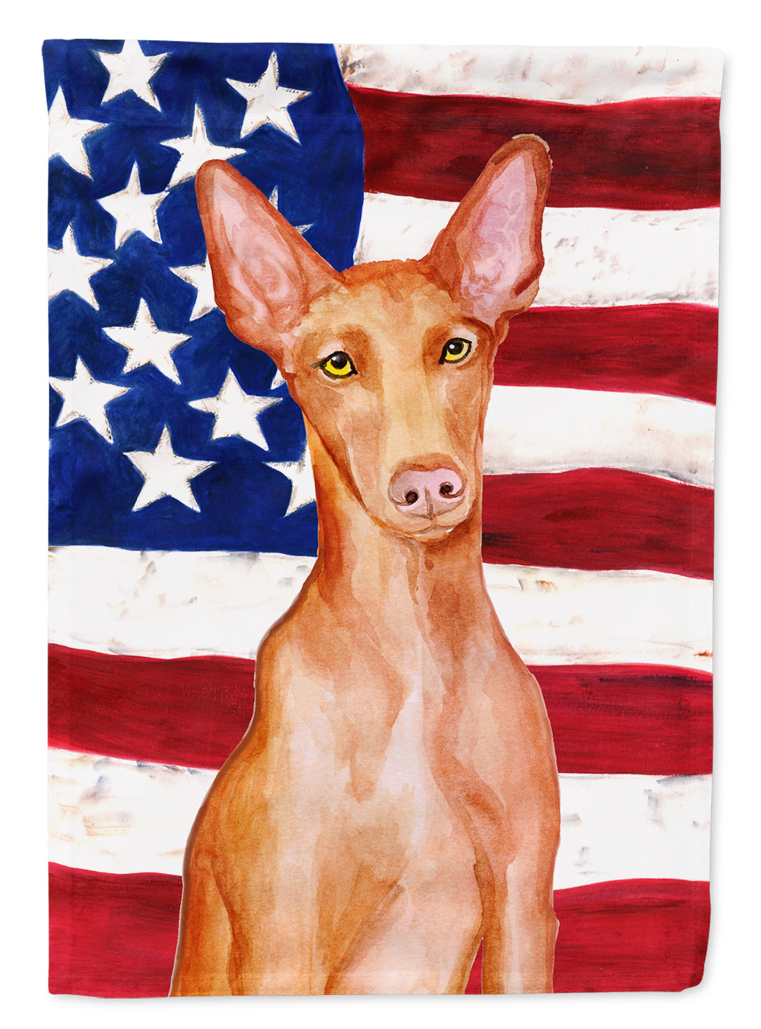 Pharaoh Hound Patriotic Garden Flag Mailbox Decorative Yard Banner Outside Patio Artwork for Flower Beds, Garden Size, Multicolor