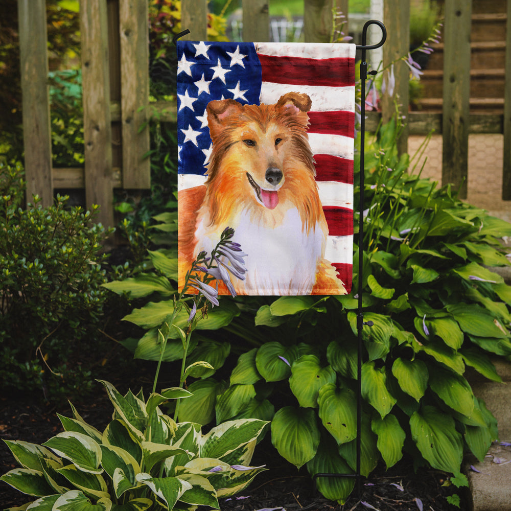 Sheltie Patriotic Garden Flag Mailbox Decorative Yard Banner Outside Patio Artwork for Flower Beds, Garden Size, Multicolor