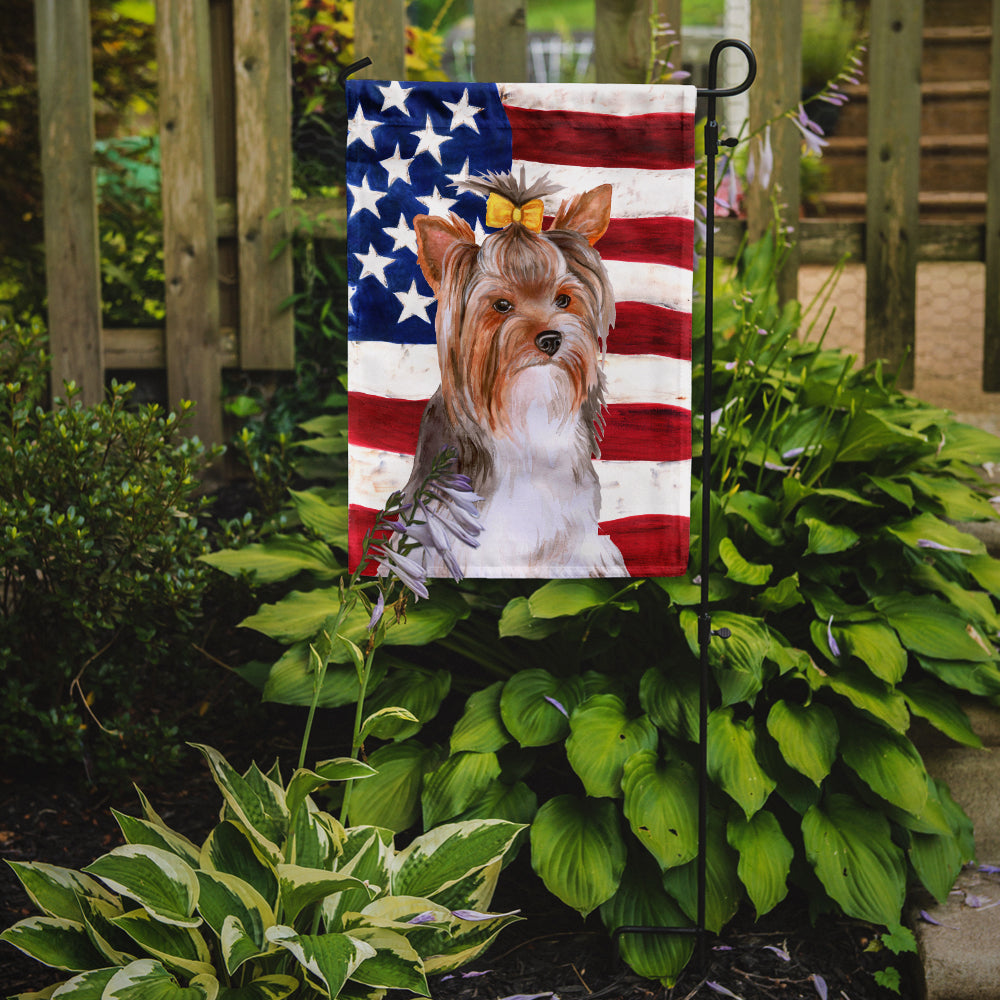 Yorkshire Terrier #2 Patriotic Garden Flag Mailbox Decorative Yard Banner Outside Patio Artwork for Flower Beds, Garden Size, Multicolor