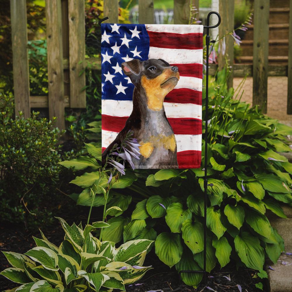 Miniature Pinscher #2 Patriotic Garden Flag Mailbox Decorative Yard Banner Outside Patio Artwork for Flower Beds, Garden Size, Multicolor