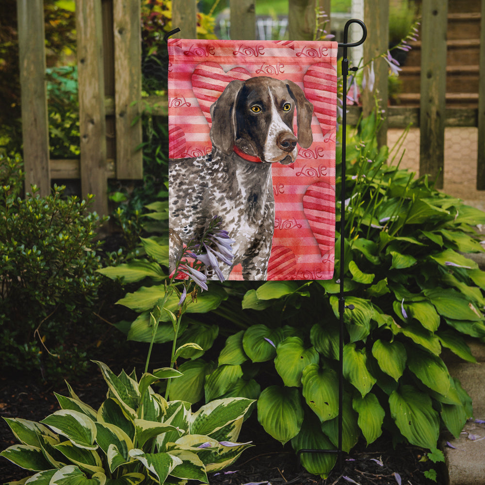 German Shorthaired Pointer Love Garden Flag Mailbox Decorative Yard Banner Outside Patio Artwork for Flower Beds, Garden Size, Multicolor