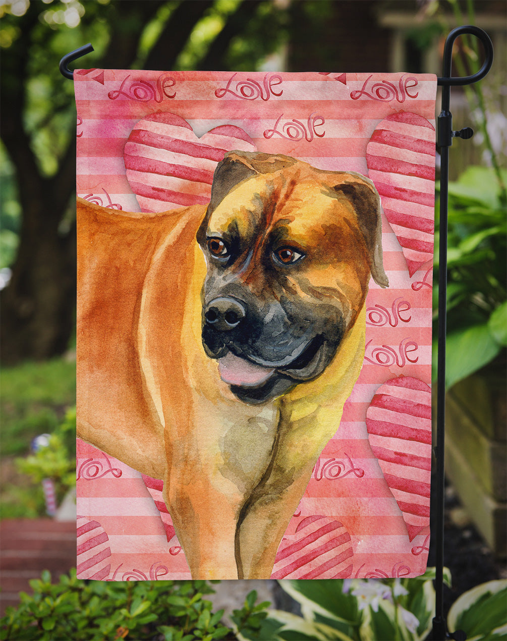 Boerboel Mastiff Love Garden Flag Mailbox Decorative Yard Banner Outside Patio Artwork for Flower Beds, Garden Size, Multicolor