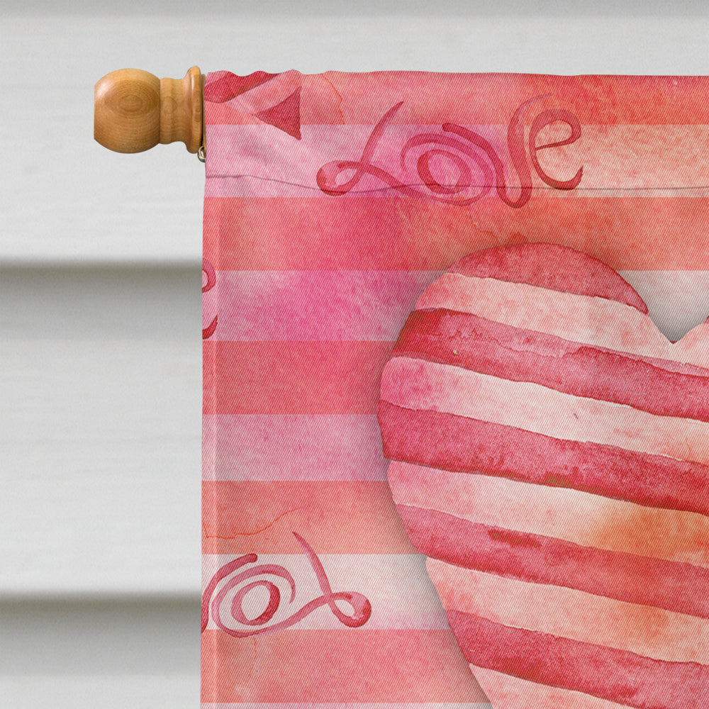Maltese Love House Flag 28x40 Porch Sleeve Pole Decorative Outside Yard Banner Artwork Wall Hanging, Polyester