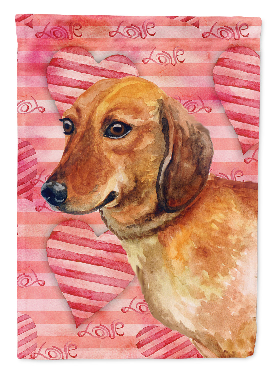 Dachshund Love Garden Flag Mailbox Decorative Yard Banner Outside Patio Artwork for Flower Beds, Garden Size, Multicolor