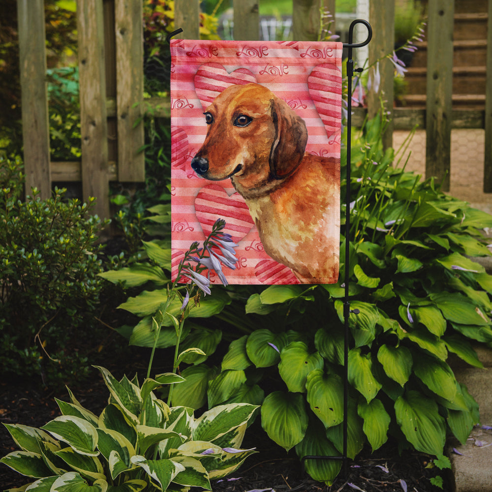 Dachshund Love Garden Flag Mailbox Decorative Yard Banner Outside Patio Artwork for Flower Beds, Garden Size, Multicolor