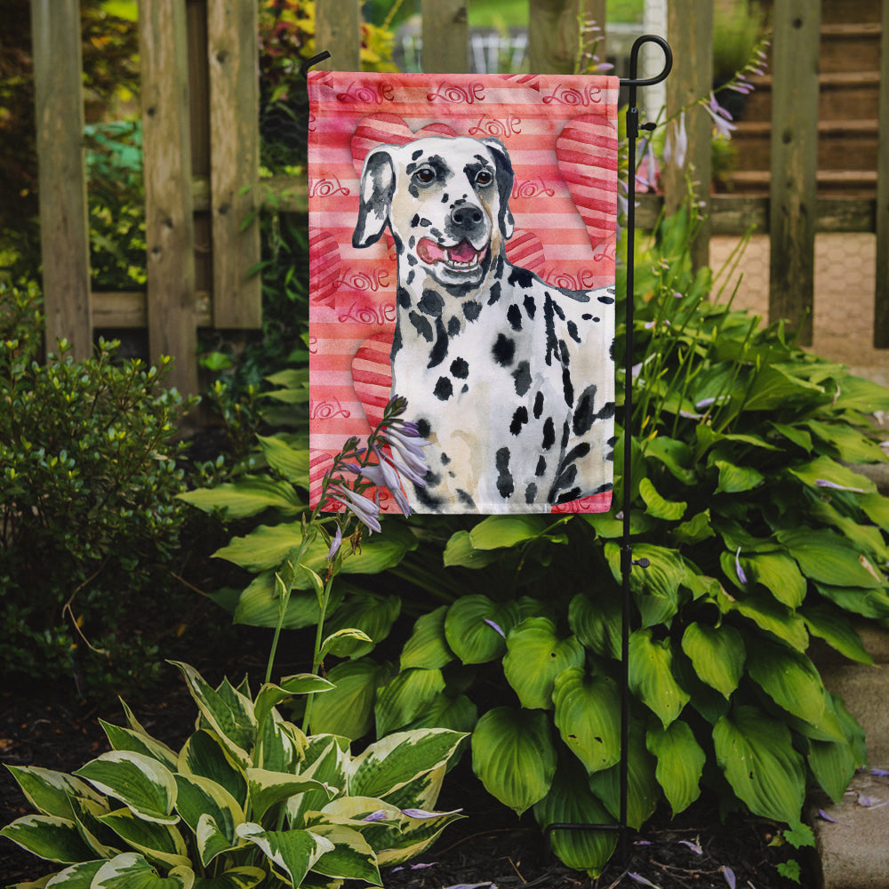Dalmatian Love Garden Flag Mailbox Decorative Yard Banner Outside Patio Artwork for Flower Beds, Garden Size, Multicolor