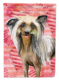 Chinese Crested Love Garden Flag Mailbox Decorative Yard Banner Outside Patio Artwork for Flower Beds, Garden Size, Multicolor