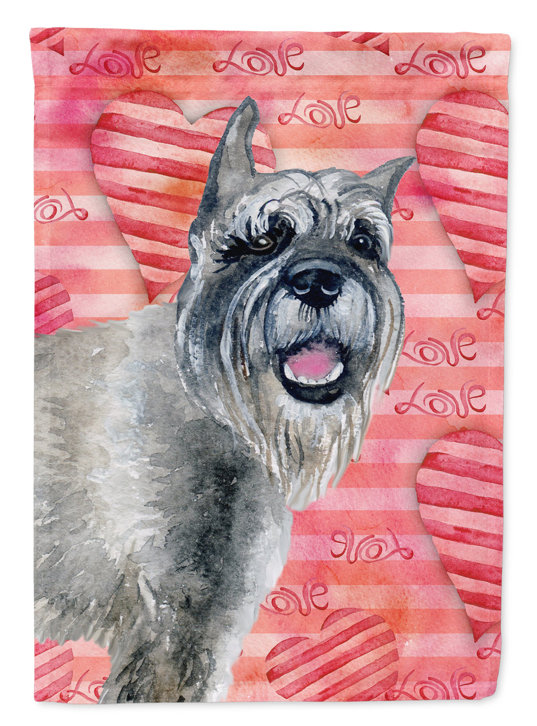 Schnauzer Love Garden Flag Mailbox Decorative Yard Banner Outside Patio Artwork for Flower Beds, Garden Size, Multicolor