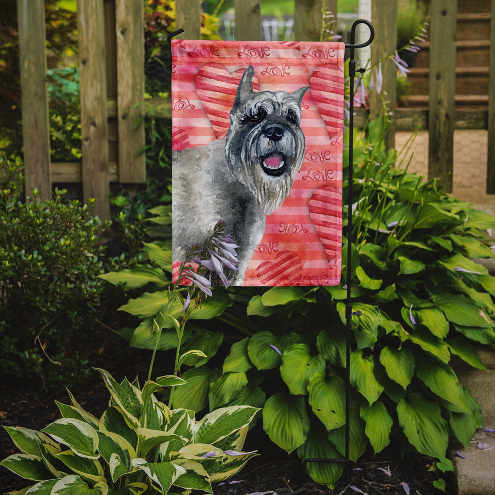 Schnauzer Love Garden Flag Mailbox Decorative Yard Banner Outside Patio Artwork for Flower Beds, Garden Size, Multicolor