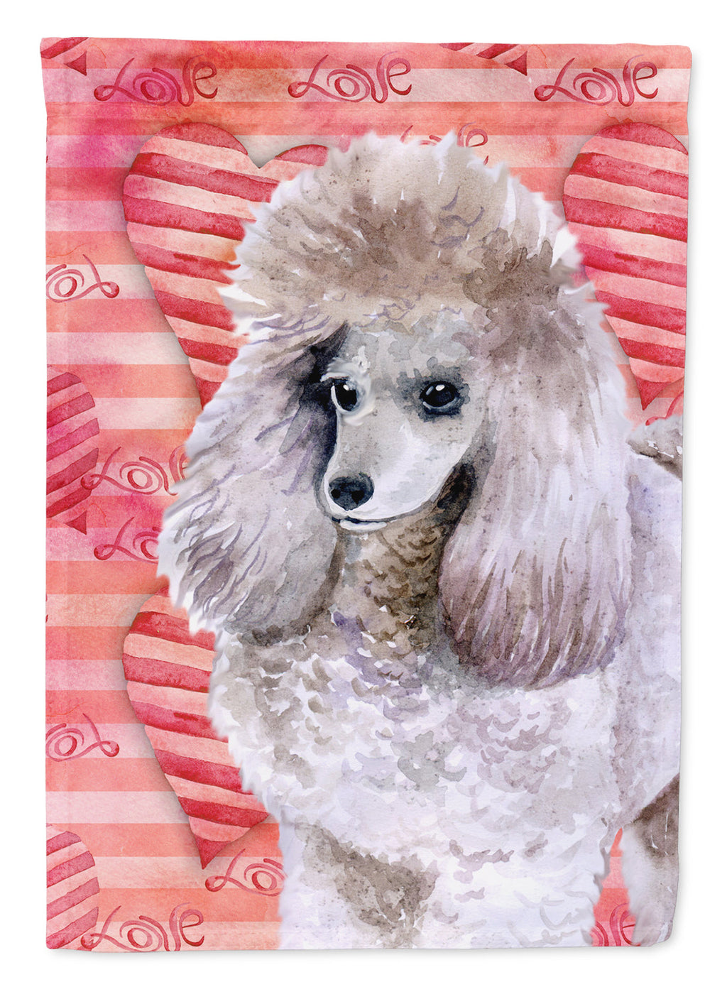 Poodle Love Garden Flag Mailbox Decorative Yard Banner Outside Patio Artwork for Flower Beds, Garden Size, Multicolor