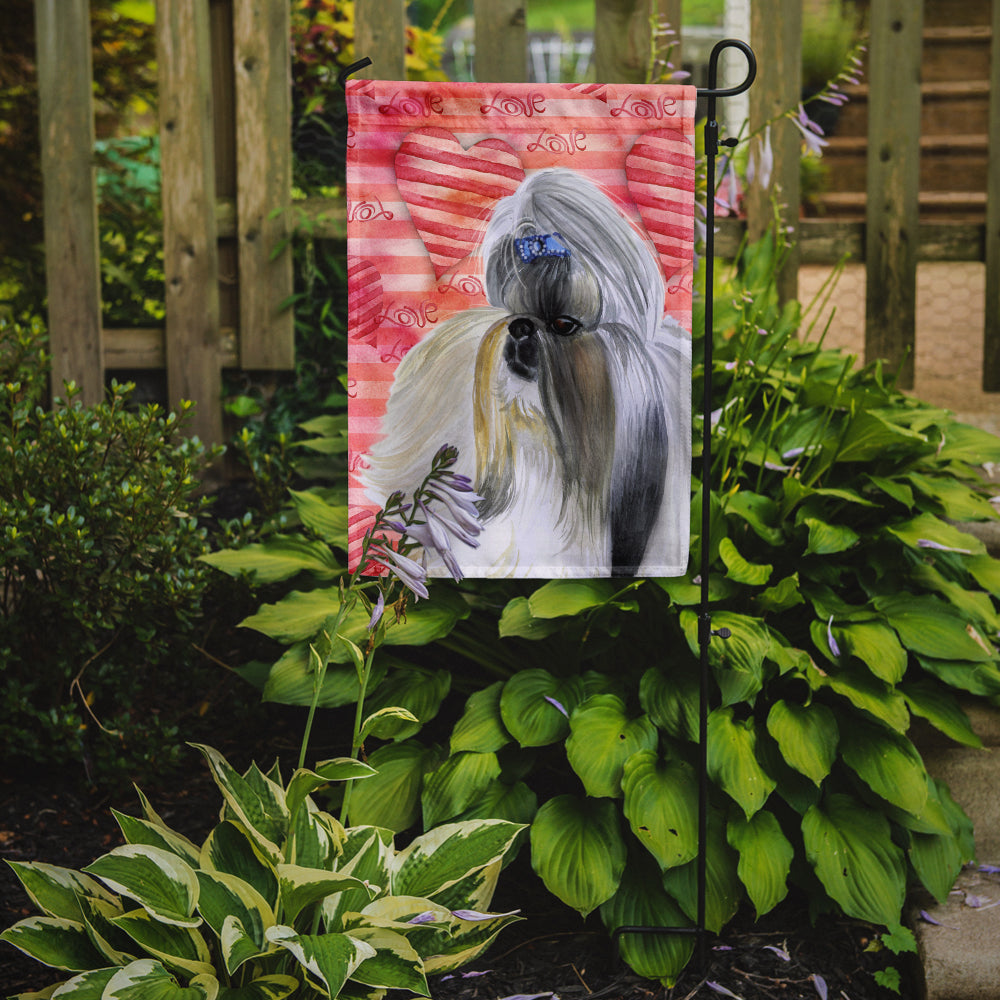 Shih Tzu Love Garden Flag Mailbox Decorative Yard Banner Outside Patio Artwork for Flower Beds, Garden Size, Multicolor