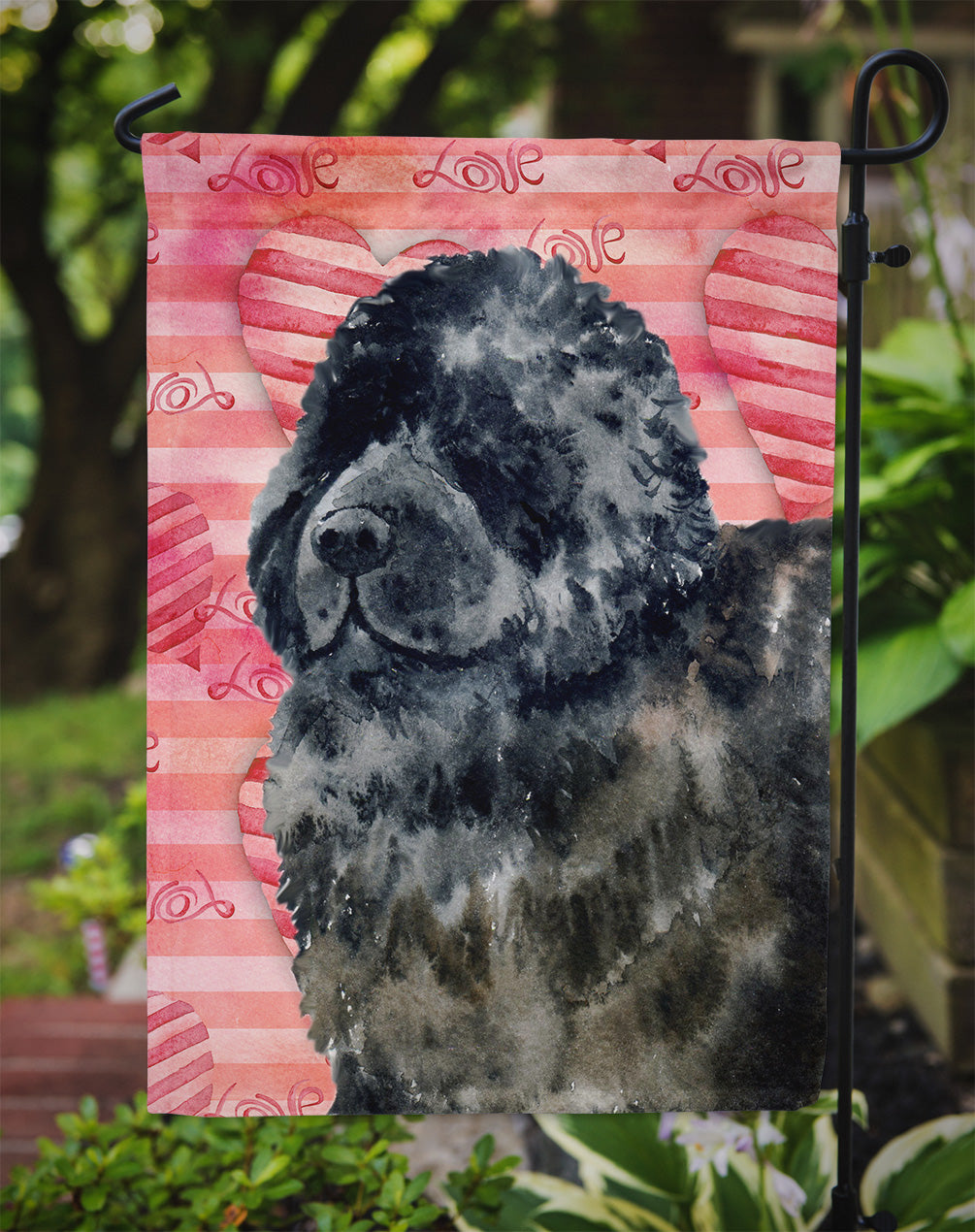 Newfoundland Love Garden Flag Mailbox Decorative Yard Banner Outside Patio Artwork for Flower Beds, Garden Size, Multicolor