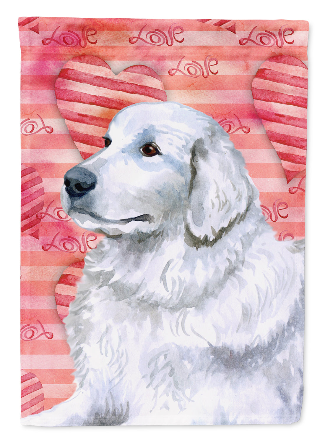 Maremma Sheepdog Love Garden Flag Mailbox Decorative Yard Banner Outside Patio Artwork for Flower Beds, Garden Size, Multicolor